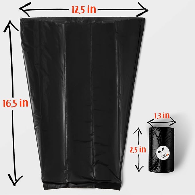 DogBuddy Dog Waste Bags, Dog Poop Bags, Jumbo Size, Extra Large, Extra Thick and Extra Strong, 150 Bags, Refill Bags For Large Pooper Scooper