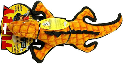 TUFFY - World's Tuffest Soft Dog Toy - Desert - Multiple Layers. Made Durable, Strong & Tough. Interactive Play (Tug, Toss & Fetch). Machine Washable & Floats (Gila Monster, Large 2 Pack)