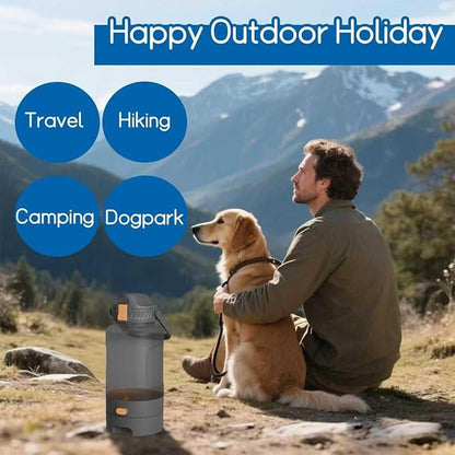 52oz Portable Dog Water Bottle, Dog Travel Water Bottle for Camping Hiking Outdoor Walking (Gray)