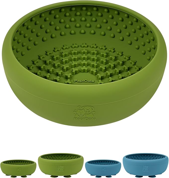Dog Lick Bowl for Dogs, Lick Mat, Slow Feeder Lick Bowl with Strong Suction, BPA-Free Silicone, Freeze Licking Bowl for Anxiety Relief, Enrichment & Distraction, Dishwasher Safe