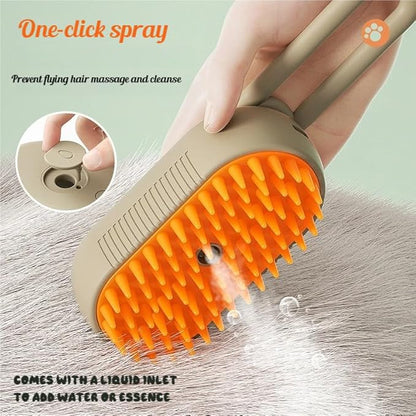 360° Rotating Cat Brush for Hair Removal and Grooming - Non-Slip ABSPet Hair Brush with Ergonomic Handle, Gentle Brushes for Cats, Dog & Small Animals (Purple)