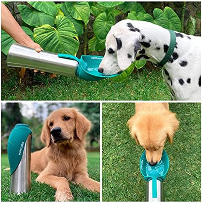 PupFlask Large Dog Water Bottle, Portable Stainless Steel Travel Bowl - Image 6