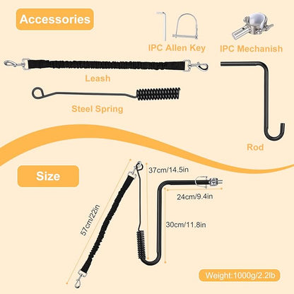 Dog Bike Leash, Hands Free Dogs Bike Attachment, Bike Riding Dog Hands Leash for Exerciser Training, Jogging, Cycling and Outdoor, Reflective Design & Shock Absorbing Elastic Rope