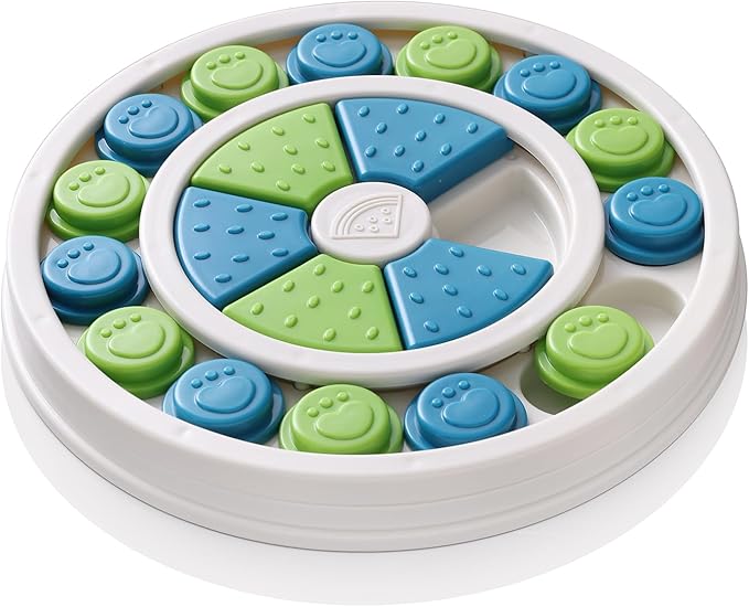 Smart Paws Level 2 Interactive Pet Puzzle Toys for Dogs and Cats - Mental Stimulation Treat Dispenser, Slow Feeder, and Enrichment Game Pets