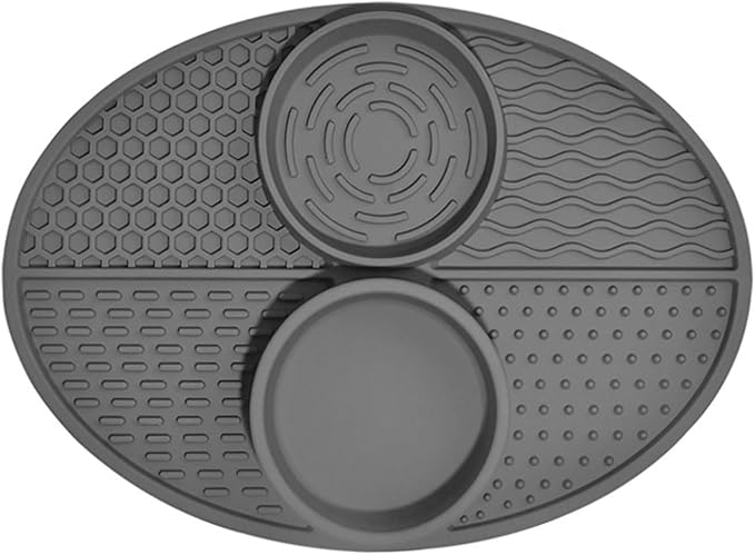 Suction Cup Pet Drinking Licking Pad Silicone Dogs Lick Pad Cats Bath Slow Eating Feeders Puppies Anti-Choking Mat Feeder Bowl Silicone Food Bowls for Cats to Down Eating