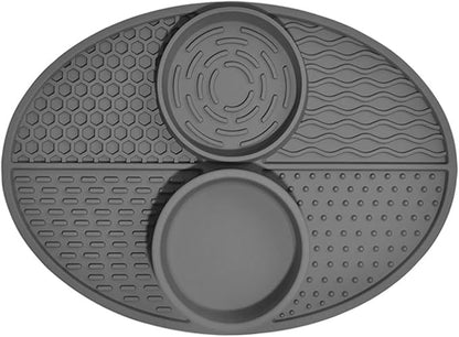 Suction Cup Pet Drinking Licking Pad Silicone Dogs Lick Pad Cats Bath Slow Eating Feeders Puppies Anti-Choking Mat Feeder Bowl Silicone Food Bowls for Cats to Down Eating