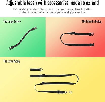 The Buddy System Accessories for Our Dog Leashes Made in USA (Extra Buddy, Small Dog Black)