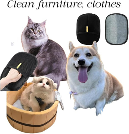 Pet Hair Removal Gloves, Hair Removal Device, Brush Hair Sticking Tool, cat Hair Gloves, Reusable Hair Removal Gloves