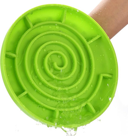 Slow Feeder Bowl,Soft Silicon Rubber Slow Feeder Slow Down Eating Time for Dog Cat Puppy Pet with Stong Suction Cups for Dog Bowls Slow Eating Bowls