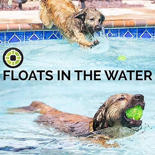 Hyper Pet DuraSqueak Dog Ball Toy, Interactive Dog Toys that Float and Squeaks for Playing, Fetching and Retrieving-Great Alternative to Traditional Tennis Balls Green 2.5 Inch - Image 3