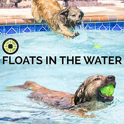 Hyper Pet DuraSqueak Dog Ball Toy, Interactive Dog Toys that Float and Squeaks for Playing, Fetching and Retrieving-Great Alternative to Traditional Tennis Balls Green 2.5 Inch - Image 3