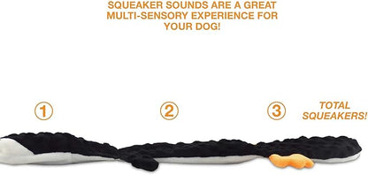 Bow Wow Pet Squeaky Penguin Dog Toy - Tug, Fetch & Teasing Toy - 24 Inches