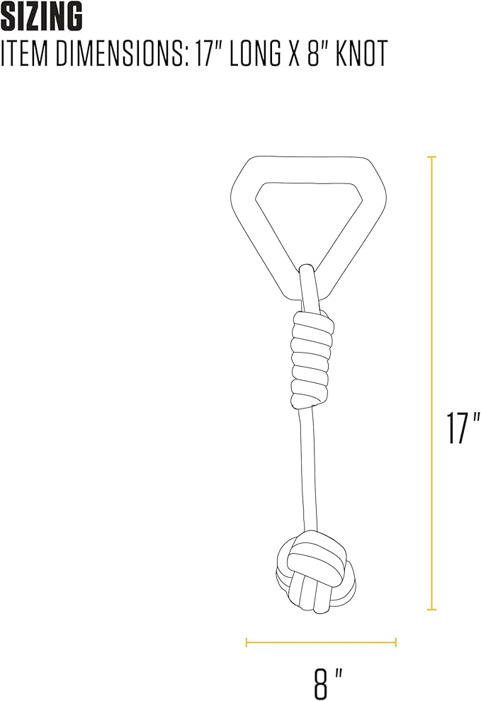 Carhartt Pet Training Tools, Durable Dog Tool for Tug and Fetch, Monkey Fist Dog Pull (Blaze Orange)
