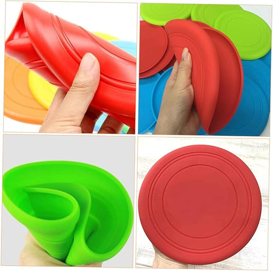 Milisten Dog Training Flying Disc 5 Pack of Interactive Disc Toys for Dogs Safe for Chewing Biting Realistic Design