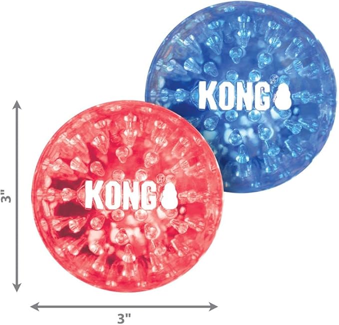 KONG Company 38749422: Squeezz Geodz Squeaker Ball Dog Toy, Lg