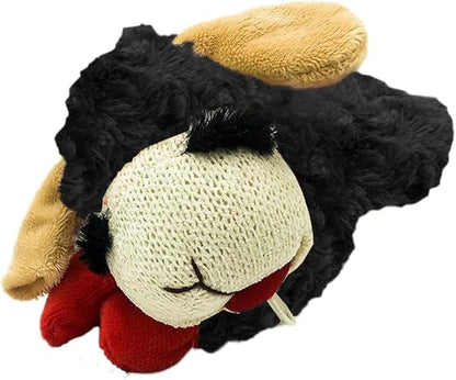 Multipet Lamb Chop | Lamb Chop Dog Toy | Small Dog Toy Lamb Chop Squeaker Toy | Officially Licensed (Black, 10")