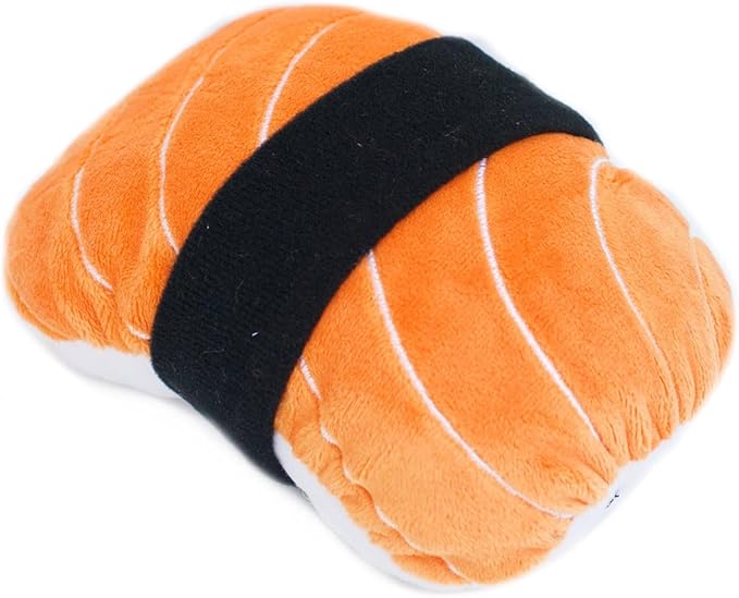 ZippyPaws NomNomz - Dog Squeaky Toys to Keep Them Busy, Funny Food Plush for Small & Medium Dogs, Cute Stuffed Puppy Toy, Pet Products, Gift for Dogs of All Breeds, Soft and Cuddly - Sushi