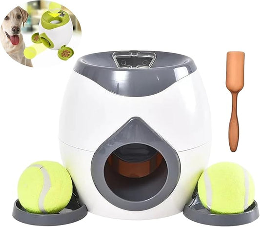 Latest Automatic Dog Ball Launcher Tennis Ball Reward Machine for Small Medium Large Dogs Indoor Outdoor Training Automatic Feede for Interactive Dog Training, pet Play and Feeding Machine