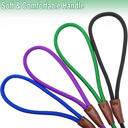 Small Dog Leash, 1/4" by 6/8/10 FT Lightweight Strong Nylon Rope Puppy Leash, Bright Classic Lead for Small Pets (6ft, Dark Green)