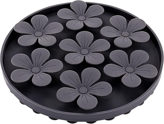 Slow Feeder,Cat Help Slow Down Eating Speed Cut Flower Silicone Rubber Cute Slow Feeder for Puppy/Cat/Dog
