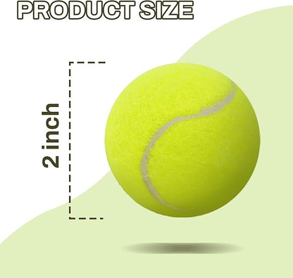 Elevon Tennis Balls for Small and Medium Size Dogs, 2" Mini Tennis Balls for Indoor Outdoor, Compatible with Dog Ball Launcher (12PCS)
