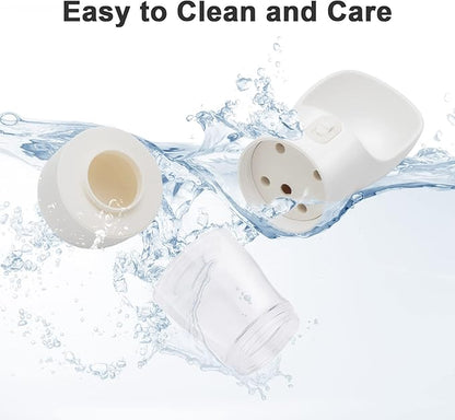 Portable Dog Water Bottle - Leak Proof Dog Water Dispenser with Bowl & Food Container, Dishwasher Safe Food Grade Plastic for Pet Puppy Outdoor Walking Hiking Travel White