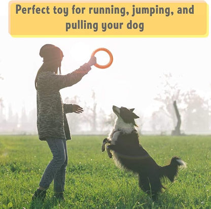 PetSpy Dog Ring Toy – Flying Ring for Outdoor Play, Floating Training & Fetch Toy for Throwing, Catching & Chewers – Durable EVA Flying Disc for Small, Medium & Large Dogs