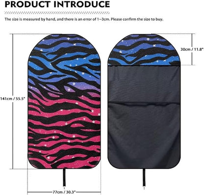 Coldinair Zebra Strips Waterproof Towel Car Seat Cover Front Seats Only for Post,Sports for Workout,Beach,Hiking,Non-Slip Bucket Seat Protector Universal Fits for Cars,Van,Truck,SUV,Sedan
