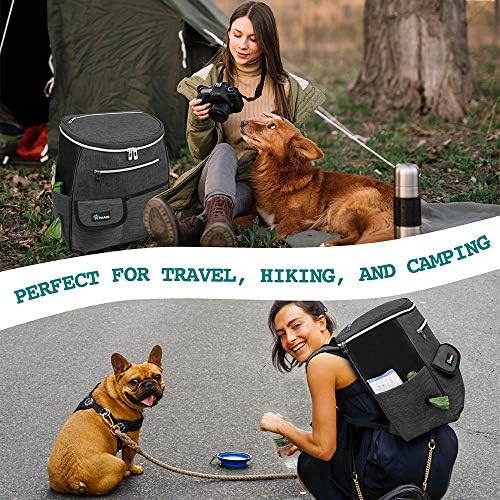 PetAmi Dog Travel Backpack 27L Airline Approved Pet Supplies Bag, Dark Gray - Image 6