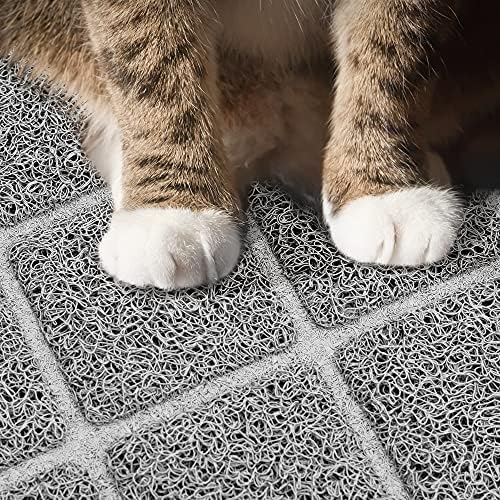 Niubya Premium Cat Litter Mat, Litter Box Mat with Non-Slip and Waterproof Backing, Litter Trapping Mat Soft on Kitty Paws and Easy to Clean, Cat Mat Traps Litter from Box - Image 4