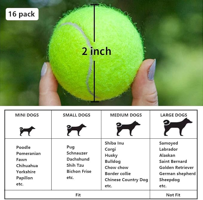 BESTHLS Automatic Dog Ball Launcher & 22pcs 2inch Tennis/Rubber Ball for Small Medium Dogs Fetching Distance 10-30ft (Purple)