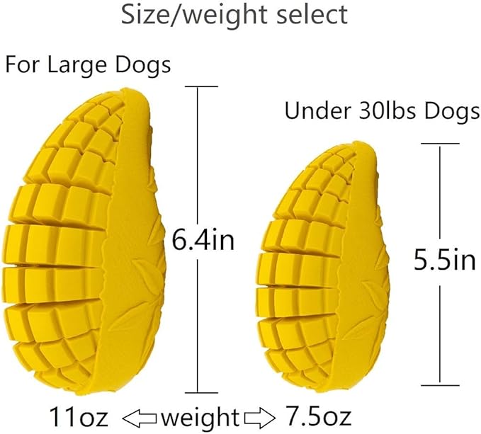 Upgrade Mango Dumbbells Dog Chew Toys for Aggressive Chewers Large Dogs, Indestructible Tough Dog Toys Interactive Durable with Mango Scent, Dental Clean Highly Bite Resistant