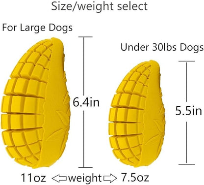 Upgrade Mango Dumbbells Dog Chew Toys for Aggressive Chewers Large Dogs, Indestructible Tough Dog Toys Interactive Durable with Mango Scent, Dental Clean Highly Bite Resistant