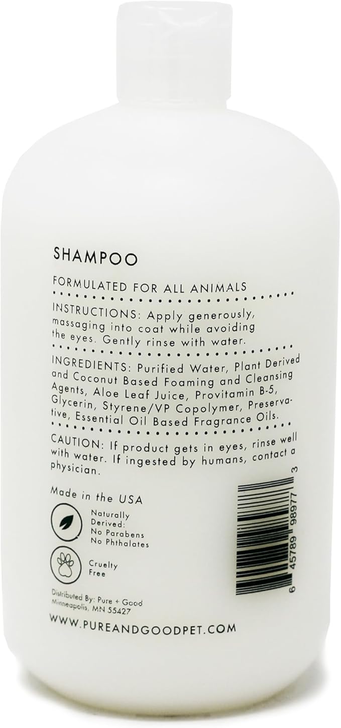 Shampoo and Conditioner Set, Formulated for All Pets, Gentle and Cleansing, Made in The USA, Cruelty Free, 16 fl oz (Cedarwood + Sage)
