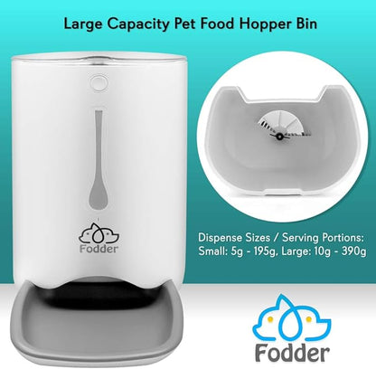 SereneLife Automatic Dog Feeder, Programmable Dispenser with Voice Recording, Adjustable Dispense, LCD Display, Cat Feeder Automatic for Optimal Feeding Schedule