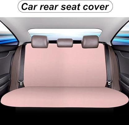 Car Interior Decor Seat Cover, Universal Stretch Back Seat Protector, Car Accessories Rear Bench Seat Covers for Trucks SUV Compatible with Pink
