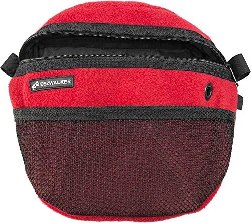 ActiveDogs Dog Handler Bag w/Bungee Leash, Water-Resistant Adjustable Treat Bag + Hands-Free 36"-52" Leash Combo - Pink Fleece