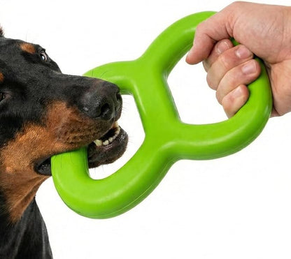 Eco Rubber Natural Tugger – Large Dog Tug Toy – 100% Natural Rubber, Durable & Eco-Friendly – Safe Chew and Fetch Toy for Interactive Play & Training
