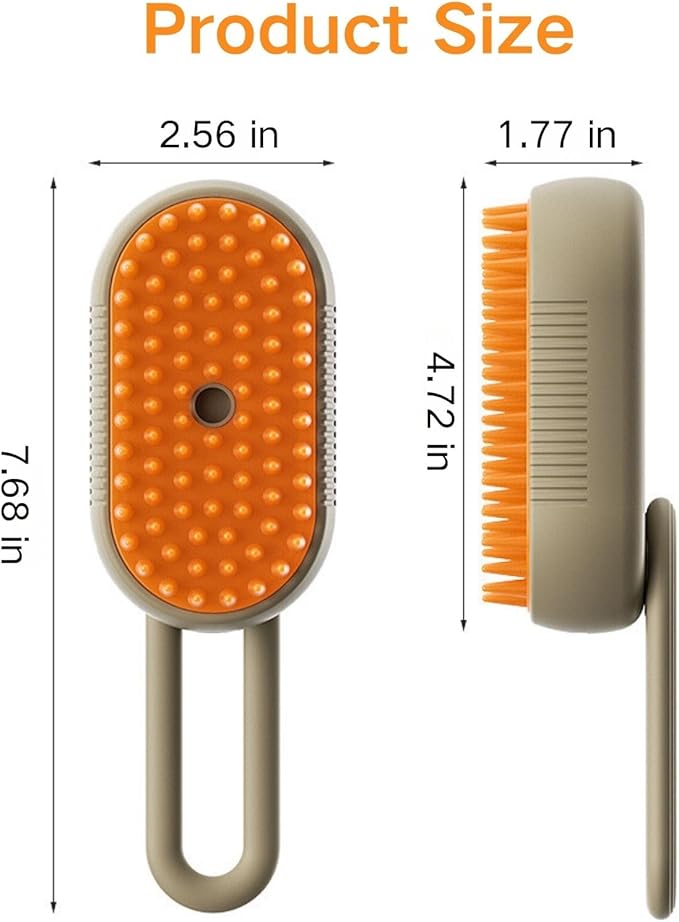 Cat Water Brush for Shedding,Water Comb for Dogs, Water Heat Grooming,3 in 1 Pet Comb for Dog Massaging,Hair Self Cleaning and Removal, for Shedding and Indoor Cats,cat Grooming Supplies