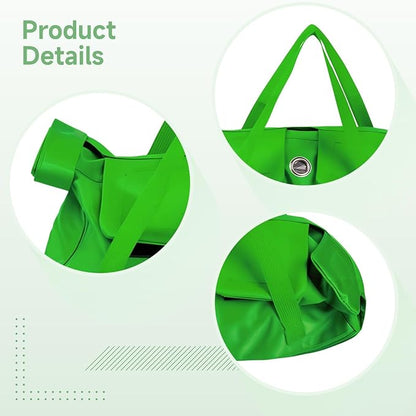 Dog & Cat Grooming Hammock 16.5 in, Pet Restraint Helper, Nylon Bag, Breathable Green, Cat and Small Dog Bathing