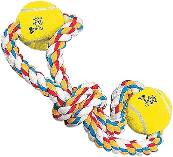 MPP Figure 8 Dog Toys Fun and Colorful Choices Tug Toss Fetch Play Ropes and Loops (Knot Tug)
