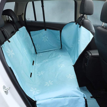 Dog Car Seat Cover - Heavy Duty Dog Hammock with Side Flaps - Waterproof/Scratch Proof/Nonslip Padded Pet Seat Cover - Universal fits All Cars