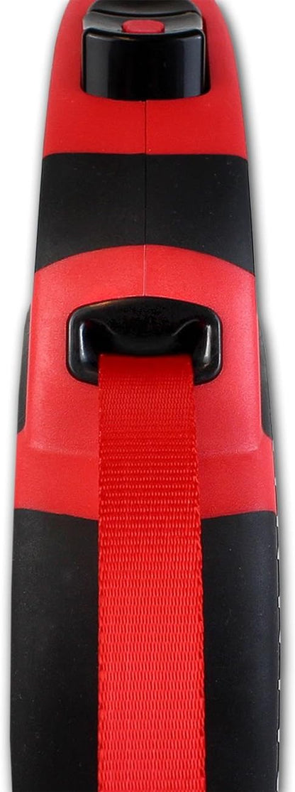 Alcott Kong Explore Retractable Dog Leash, Large, Red, 24' Long,KNG EXP LG RD
