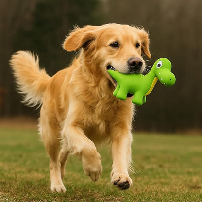 Rexy Dinosaur Latex Soft Chew and Squeak Toy - Food Grade Latex Dog and Puppy Toy