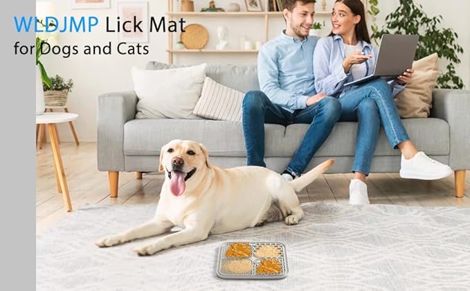 Dog Lick Mat, 3Pack Dog Slow Feeder, Non-Slip Design Lick Mat for Dogs and Cats, Boredom and Anxiety Reducer,Suitable for Treats, Yogurt, Peanut Butter (Grey+Black+SkyBlue)