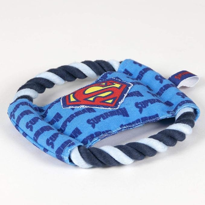 Cerdá Lifes Little Moments - for Fan Pets | Superman Dental Disc Rope - Officially Licensed by Dc Comics®