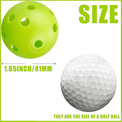 24Pcs Cat Ball Toy, Low Noise No Bells Holey Plastic Cat Balls, Funny Interactive Cats Toys for Indoor Cats, Firm Toy Balls for Kitten Puppy Ferret Bird (1.65")