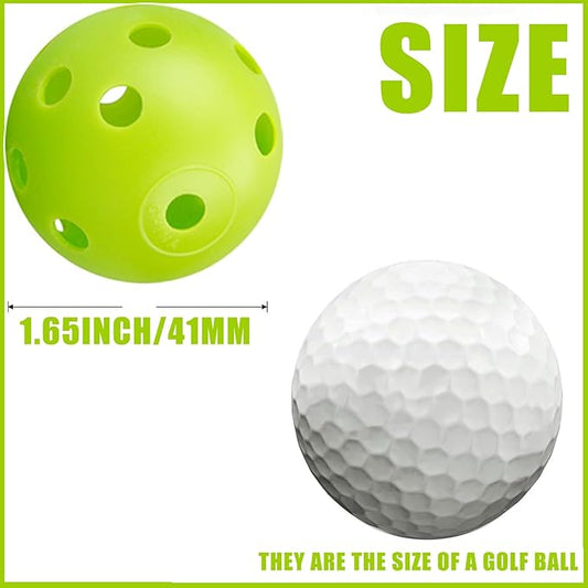 24Pcs Cat Ball Toy, Low Noise No Bells Holey Plastic Cat Balls, Funny Interactive Cats Toys for Indoor Cats, Firm Toy Balls for Kitten Puppy Ferret Bird (1.65")