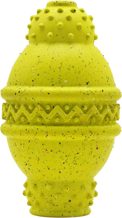 Max Fusion Made with Nike Grind, Arlee Cannon Treat Dispensing Dog Toy for All Dogs, Treat Dispenser, Durable Treat Toys, Natural Rubber Chew Toy, XLarge, Yellow, 1 Count
