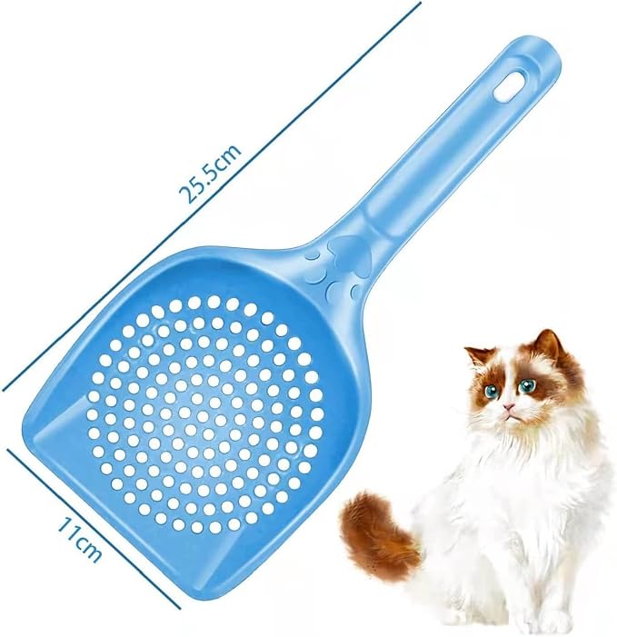 Cat Litter Scoop 3Pcs Cat Litter Scooper Long Handle Deep Shovel Cat Scooper Kitty Litter Scoop for Cat Sand Toilet Cleaning